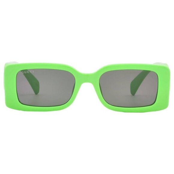 New Authentic Gucci Grey Rectangular Ladies Sunglasses GG1325S 009 54 GG1325S 00 - Picture 1 of 6